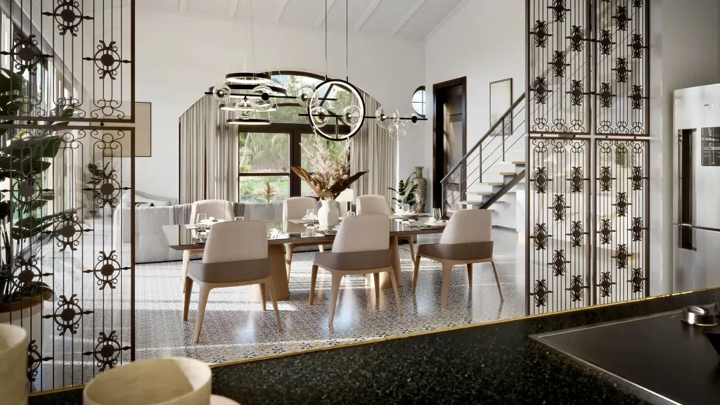 Contemporary Dining Salon