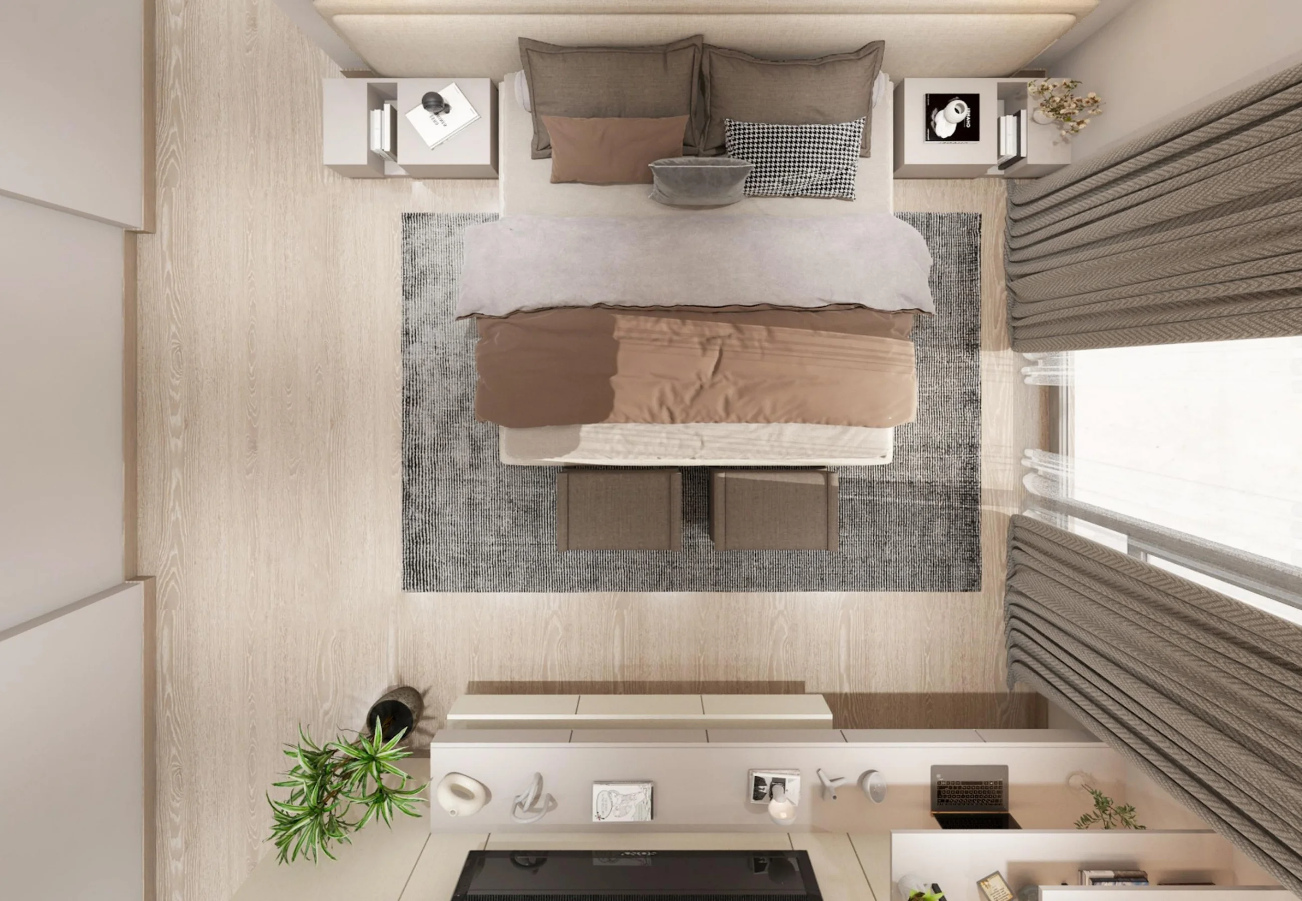 Guest Bedroom Layout – Top Down